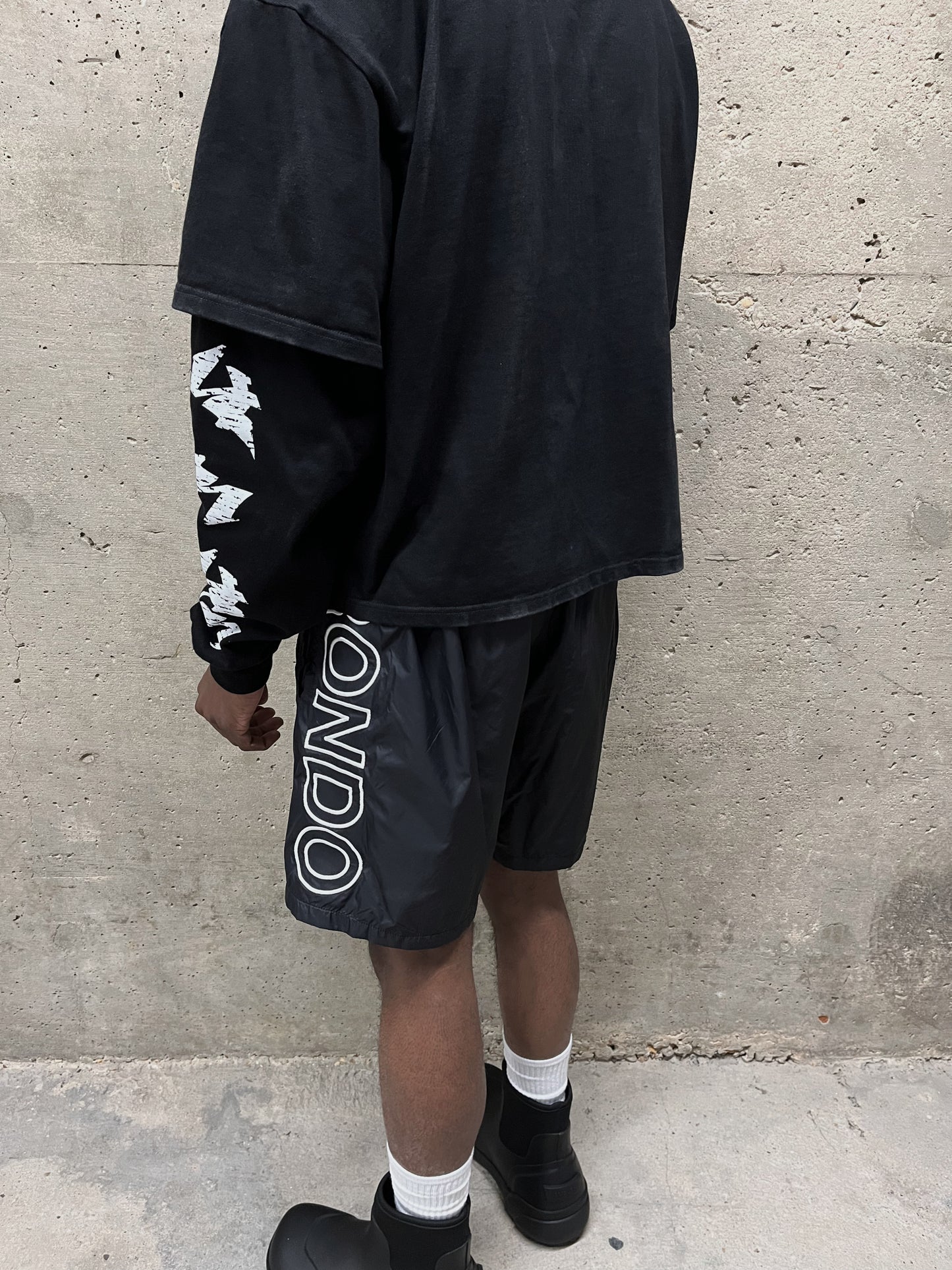 NYLON LOGO SHORTS