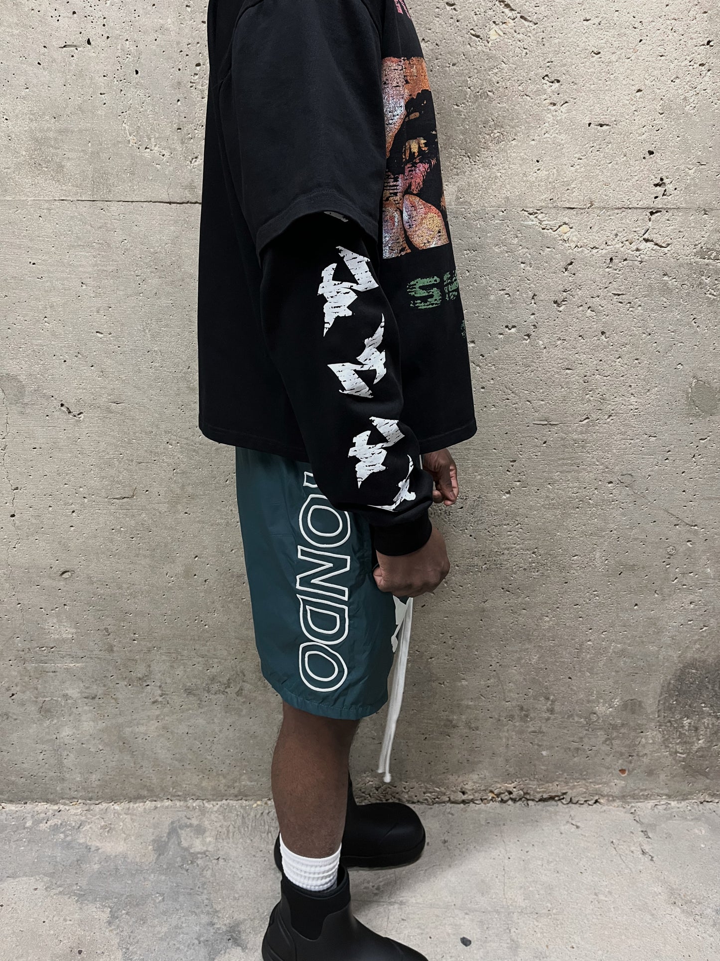 NYLON LOGO SHORTS