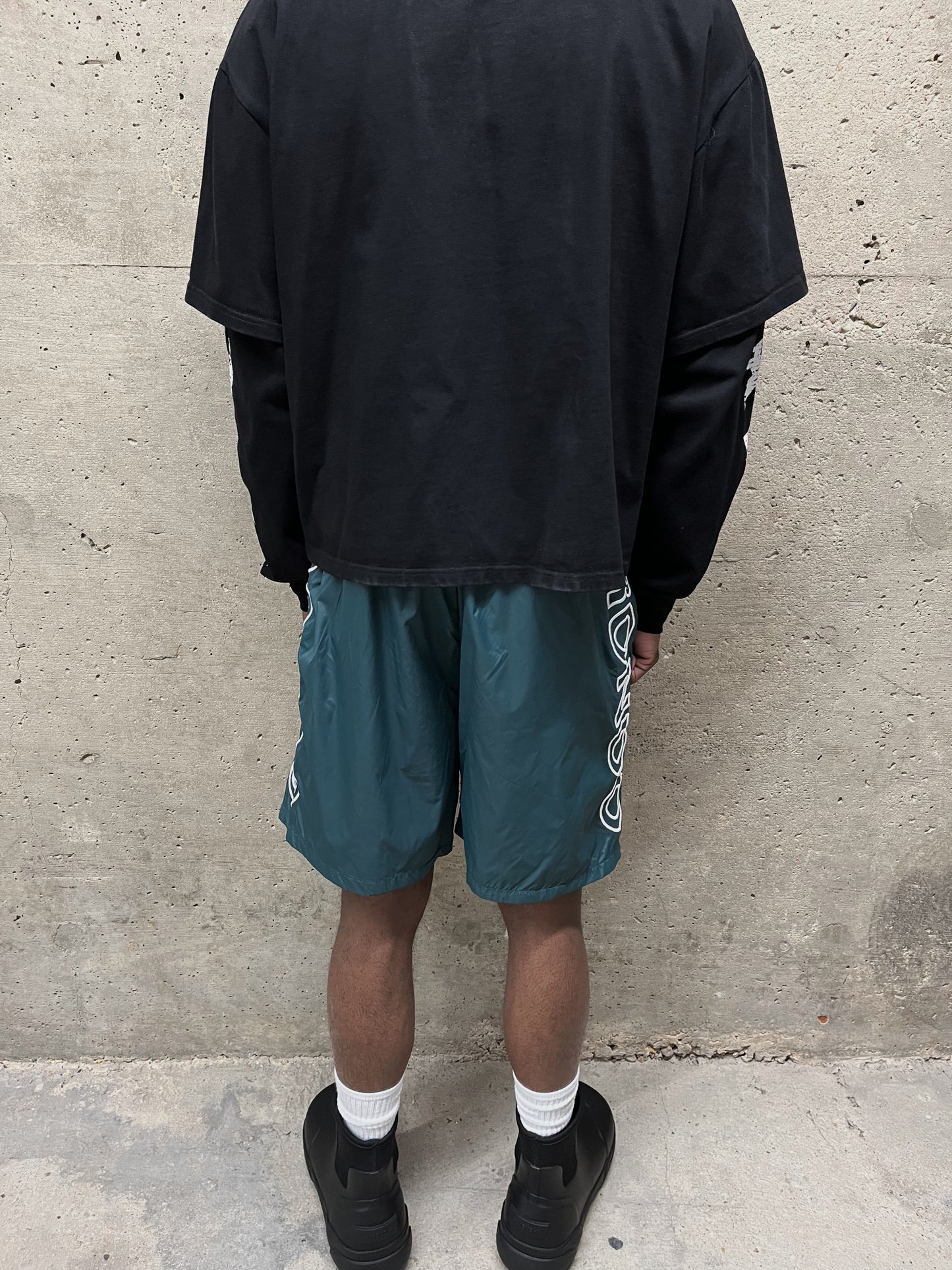 NYLON LOGO SHORTS