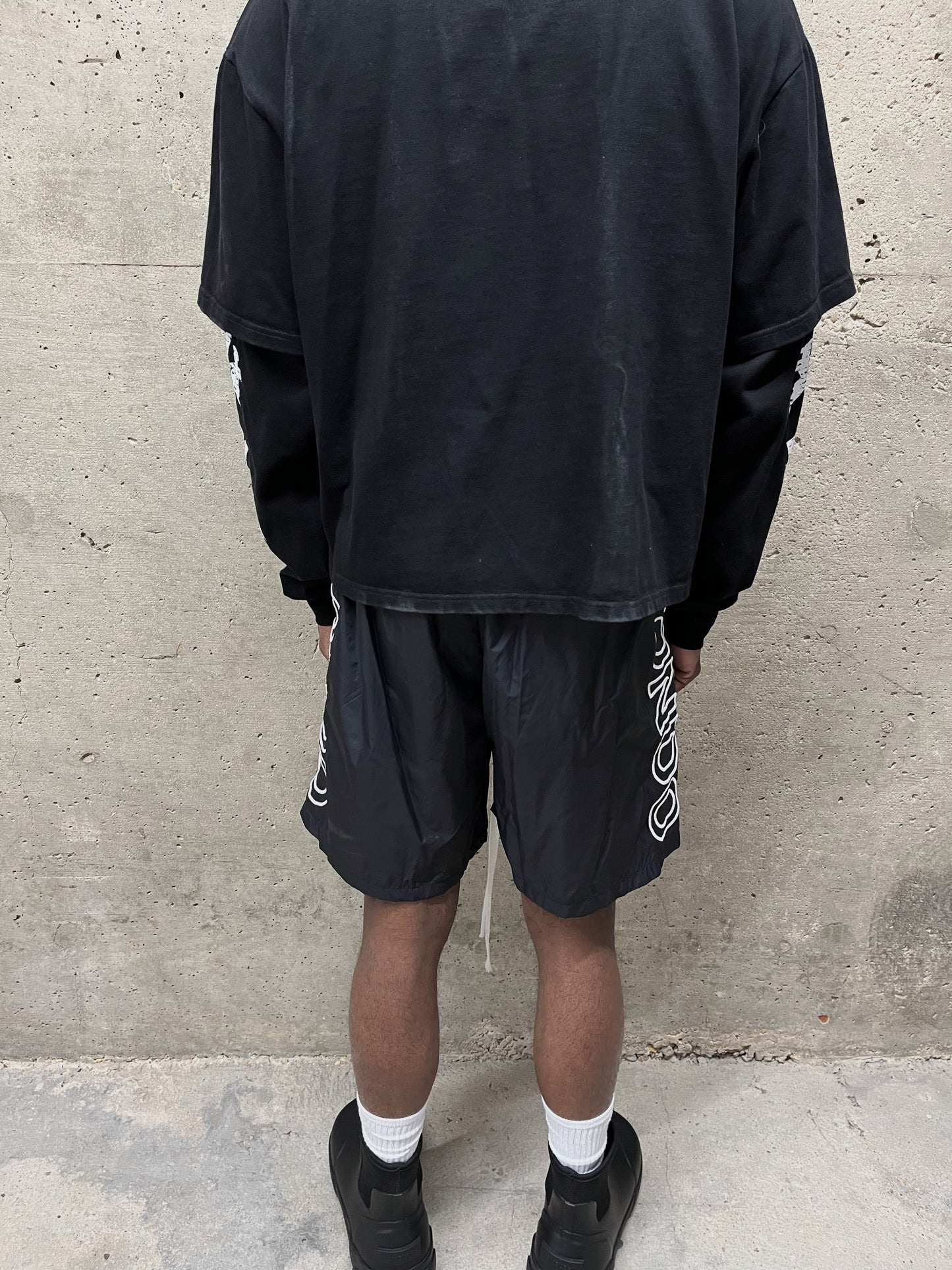 NYLON LOGO SHORTS