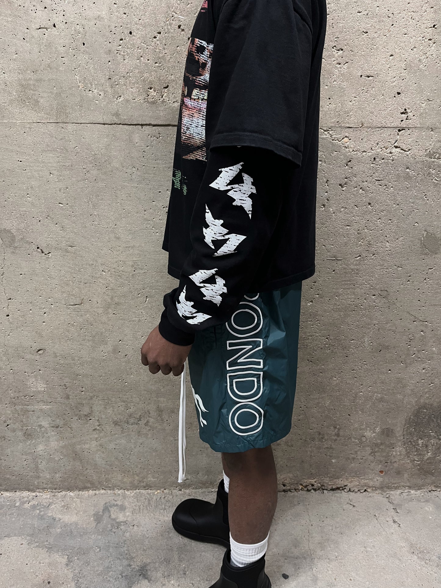 NYLON LOGO SHORTS