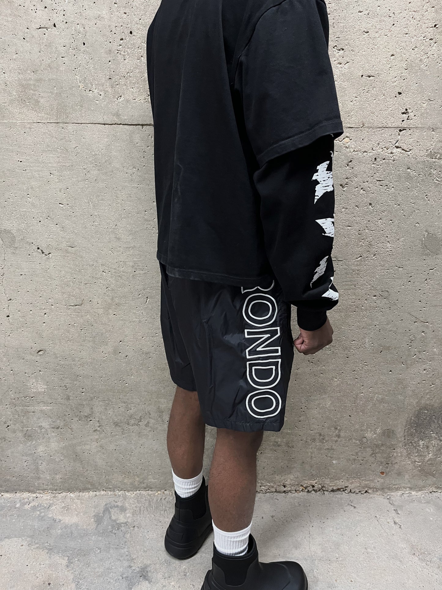 NYLON LOGO SHORTS