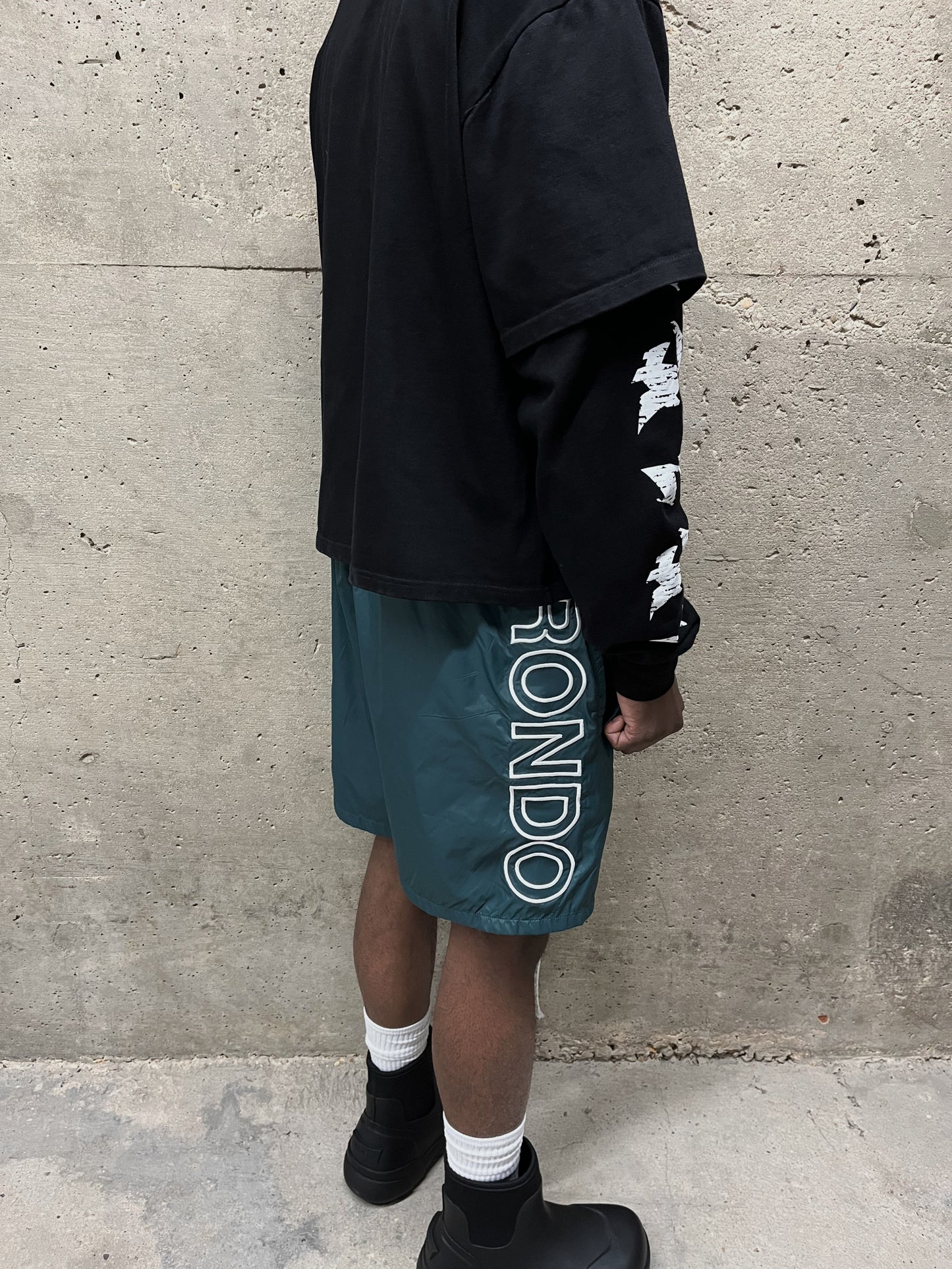 NYLON LOGO SHORTS