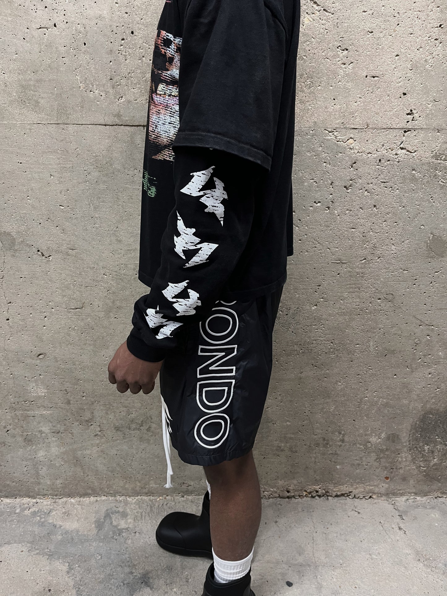 NYLON LOGO SHORTS