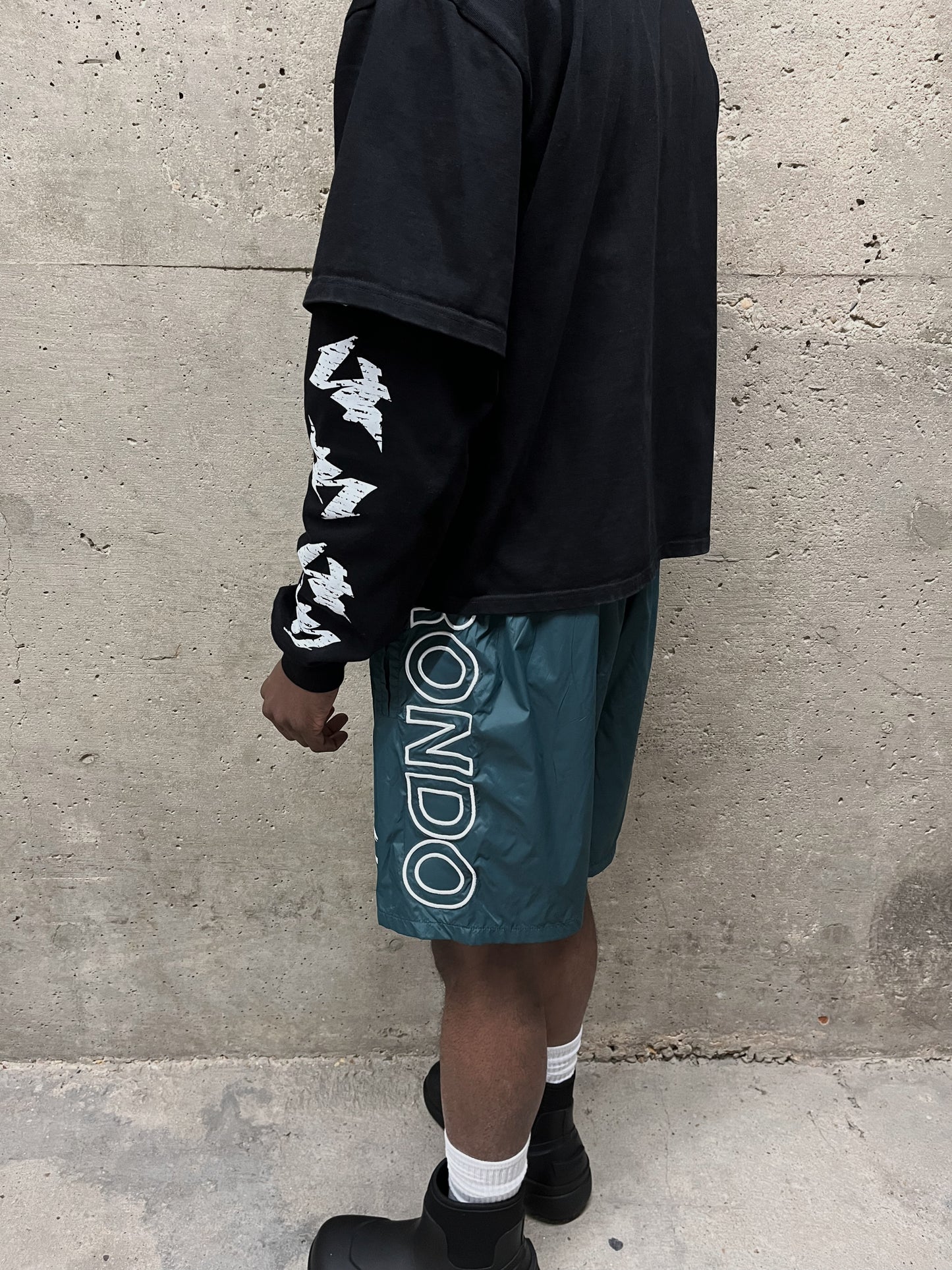 NYLON LOGO SHORTS