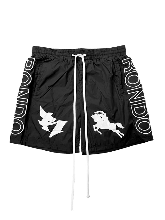 NYLON LOGO SHORTS